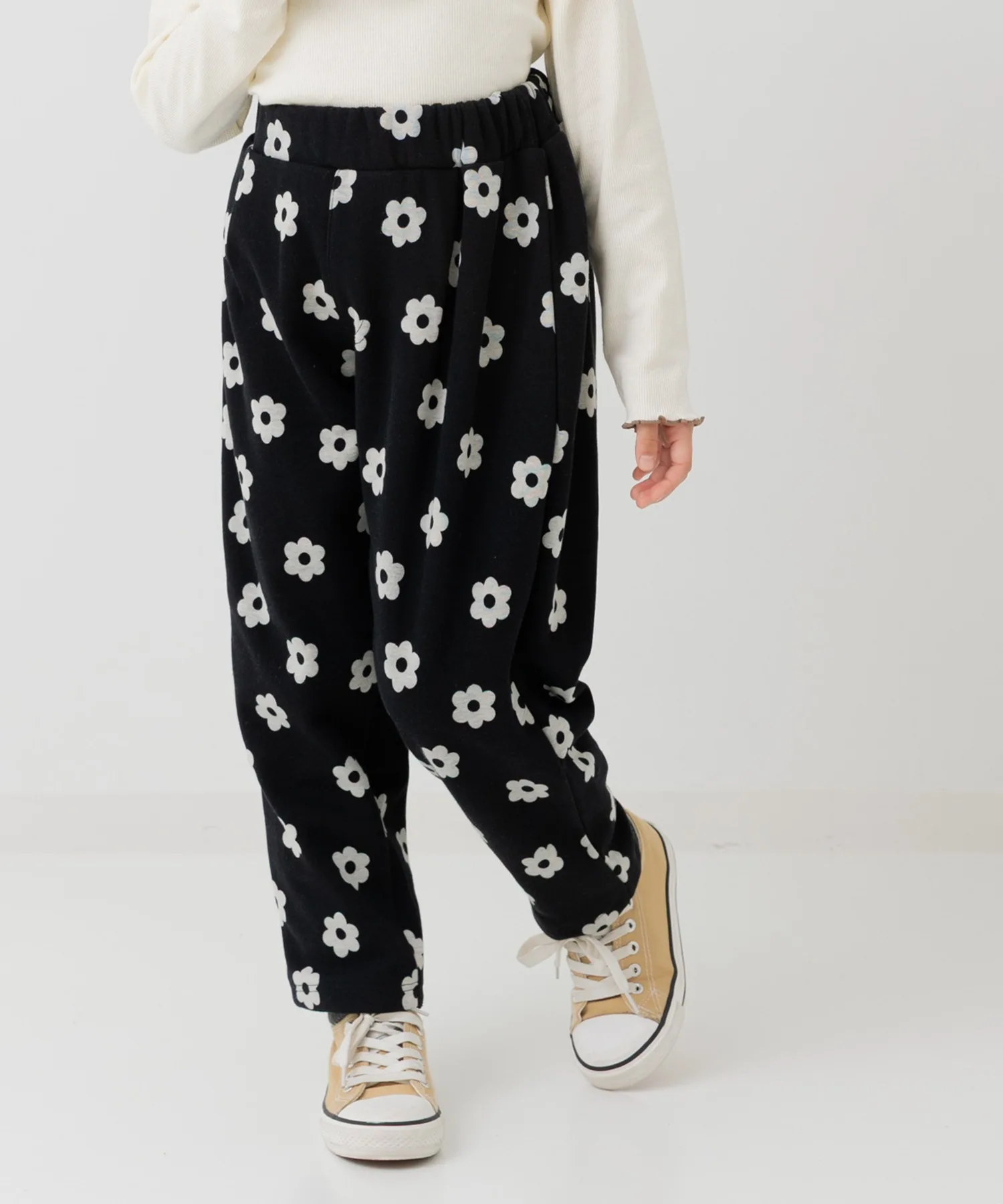 Детские штаны утеплённые широкие chil2 Balloon Wide Pants чёрные