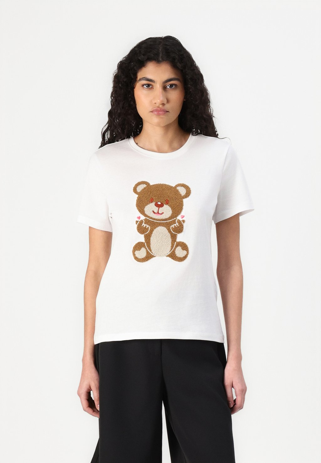 

Футболка с принтом ONLTERESA LIFE TEDDY ONLY, молочный