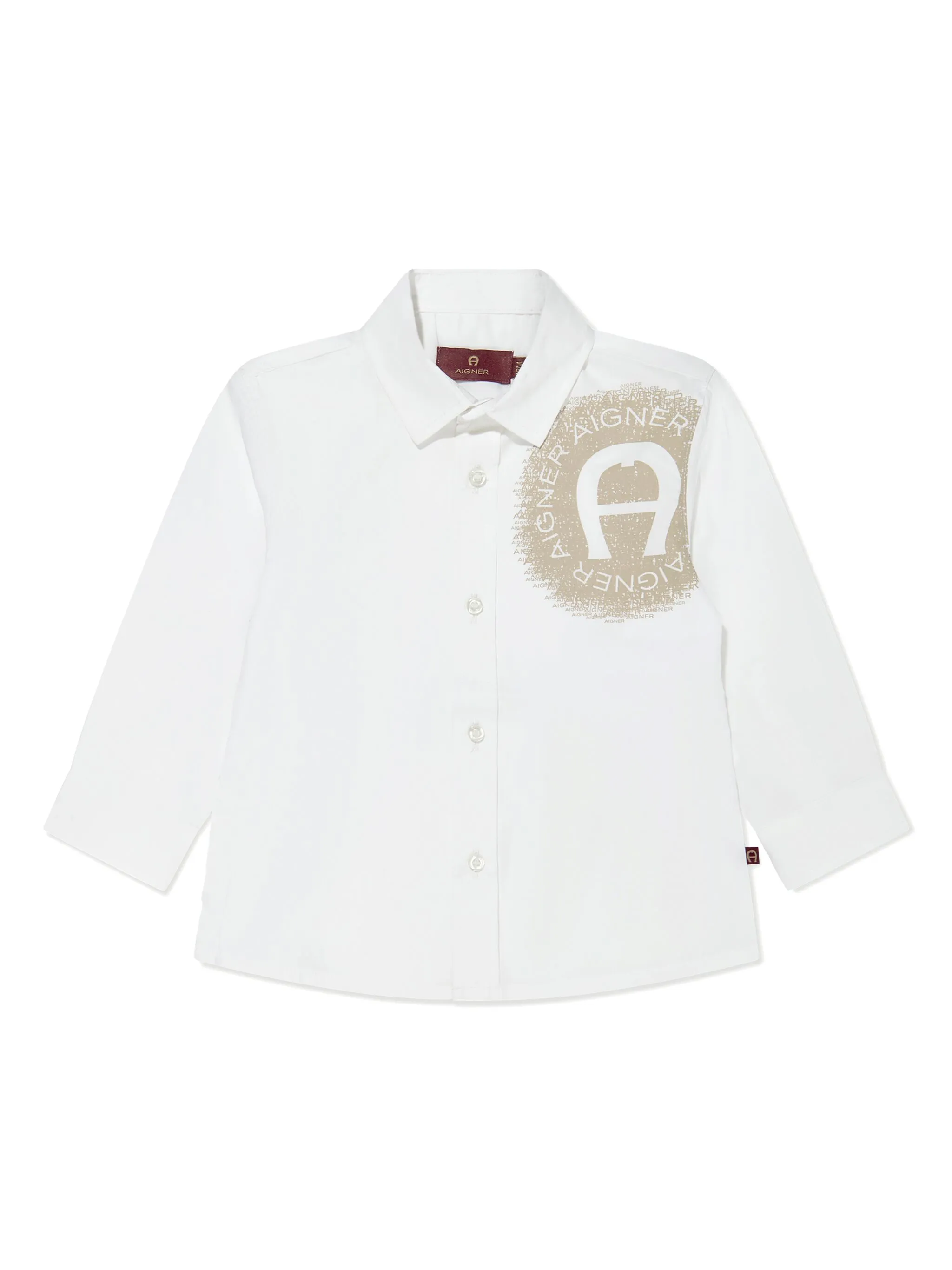 

Рубашка с логотипом Aigner Kids, белый