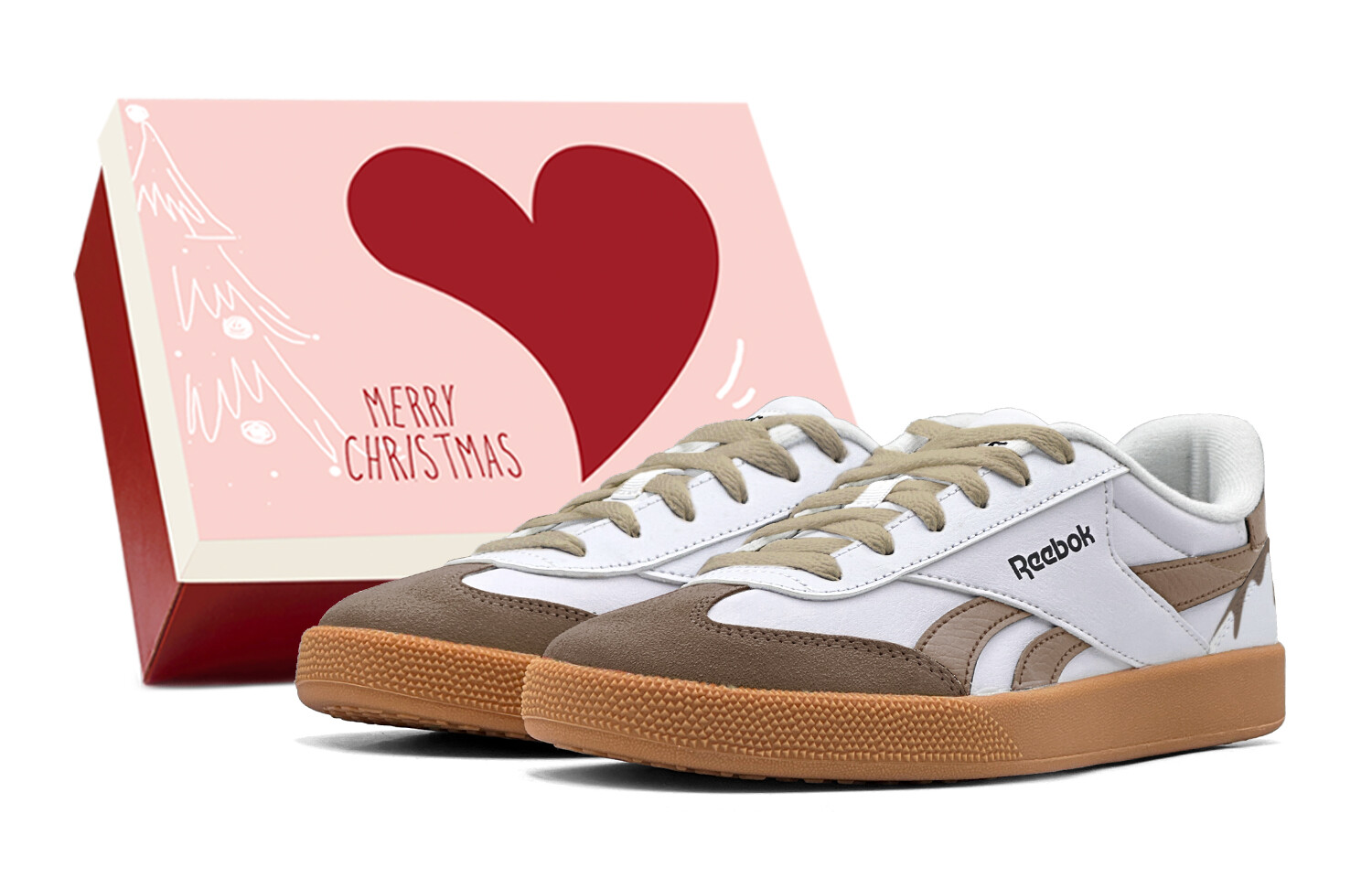

Кеды, скейтборд обувь унисекс низкий верх коричневато-коричневый Reebok