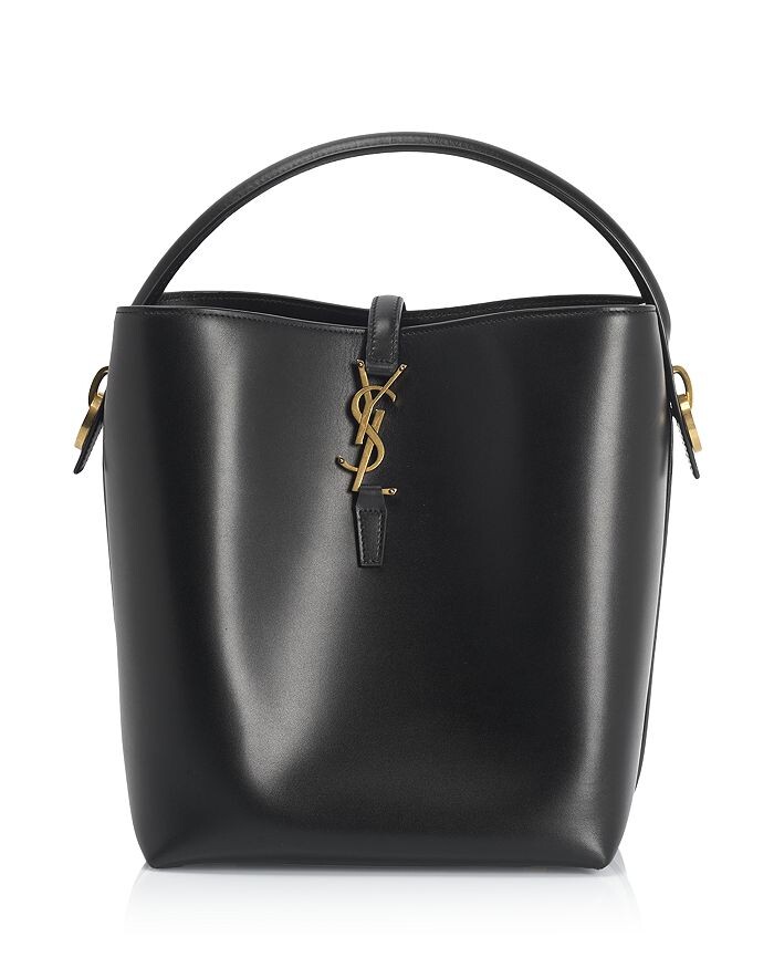 

Кожаная сумка-мешок с монограммой Saint Laurent