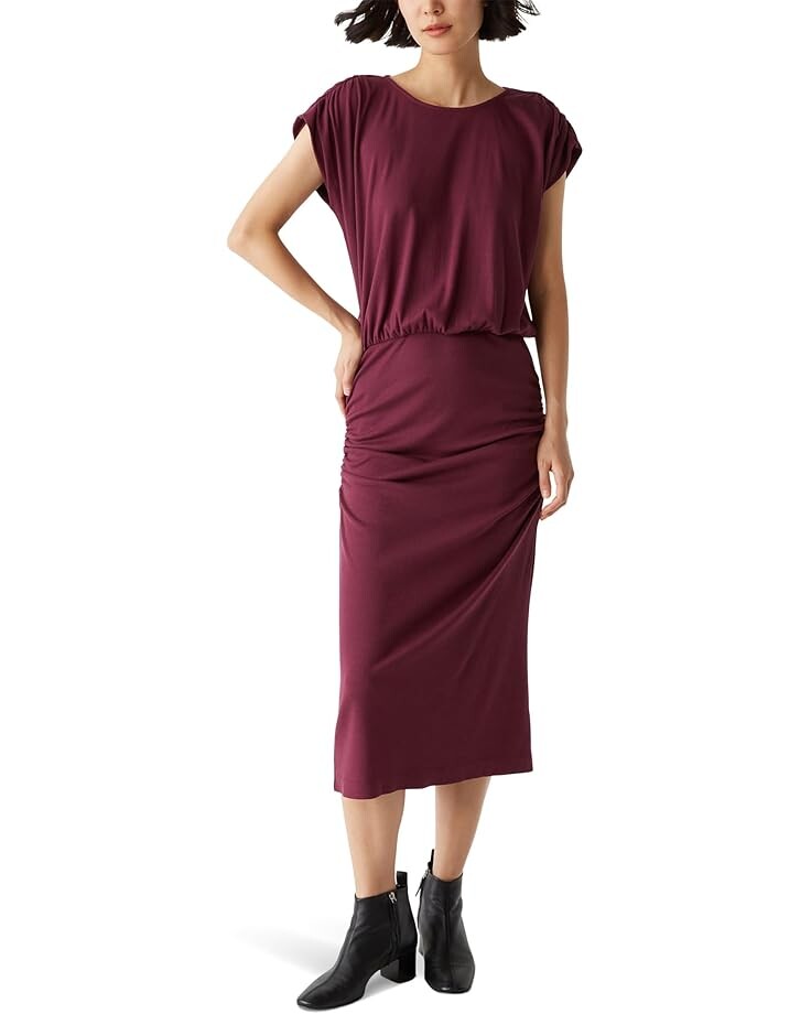 

Платье Michael Stars Pippa Gathered Empire Midi Dress, цвет Beetroot