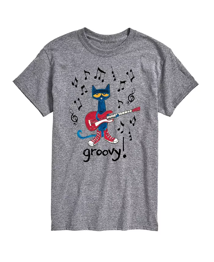 

Гибридная футболка с коротким рукавом Pete the Cat Groovy для мужчин AIRWAVES, серебряный