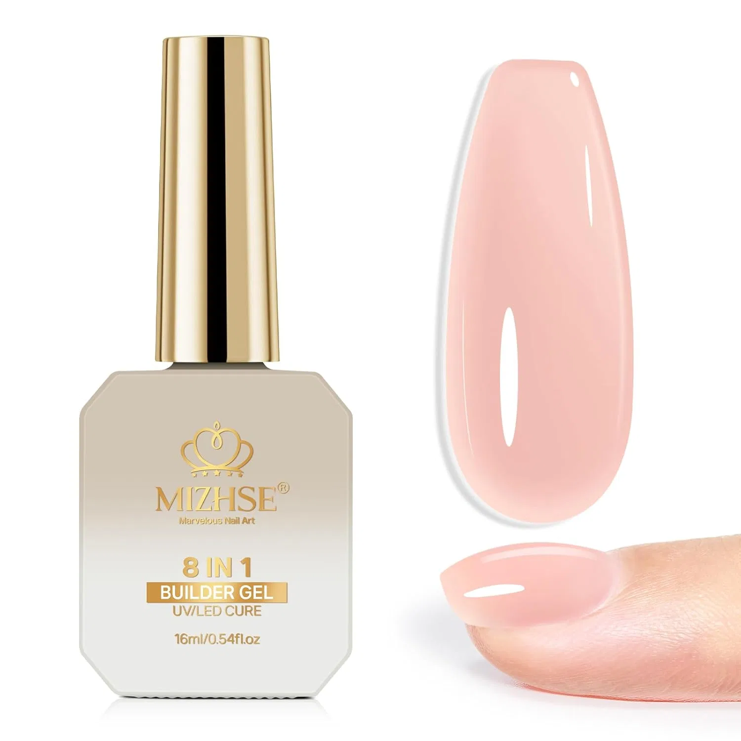 Гель для наращивания ногтей «8-в-1» от MIZHSE Mizhse, Pink