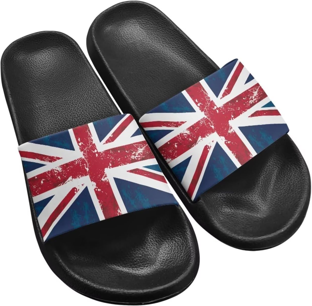 

Тапочки Hechitok для женщин и мужчин, домашние тапочки, шлепанцы для душа, слайды, банные сандалии, легкие, противоскользящие, легко чистятся, British Flag