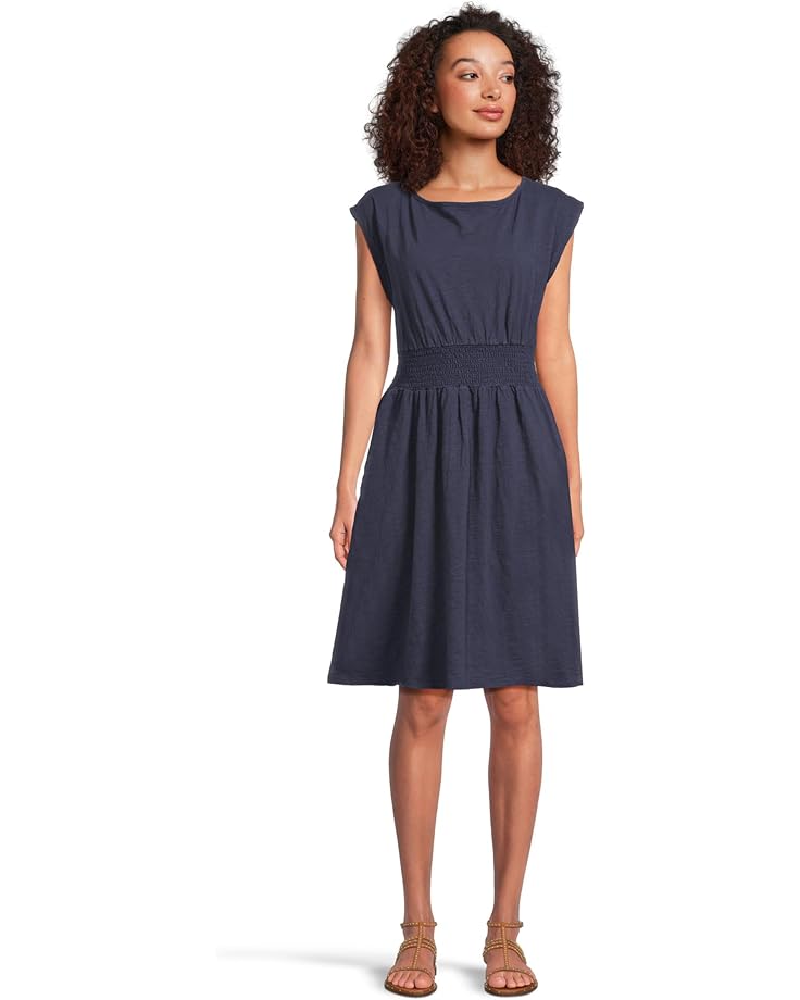 

Платье Mod-o-doc Dolman Sleeve Smocked Waist Dress, цвет Vibrant Navy