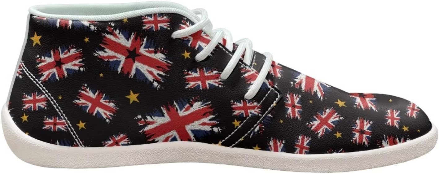 Кроссовки Fonplted Trendy Barefoot для мужчин и женщин, походные кроссовки с широкой носочной частью, British Flag — фото 4
