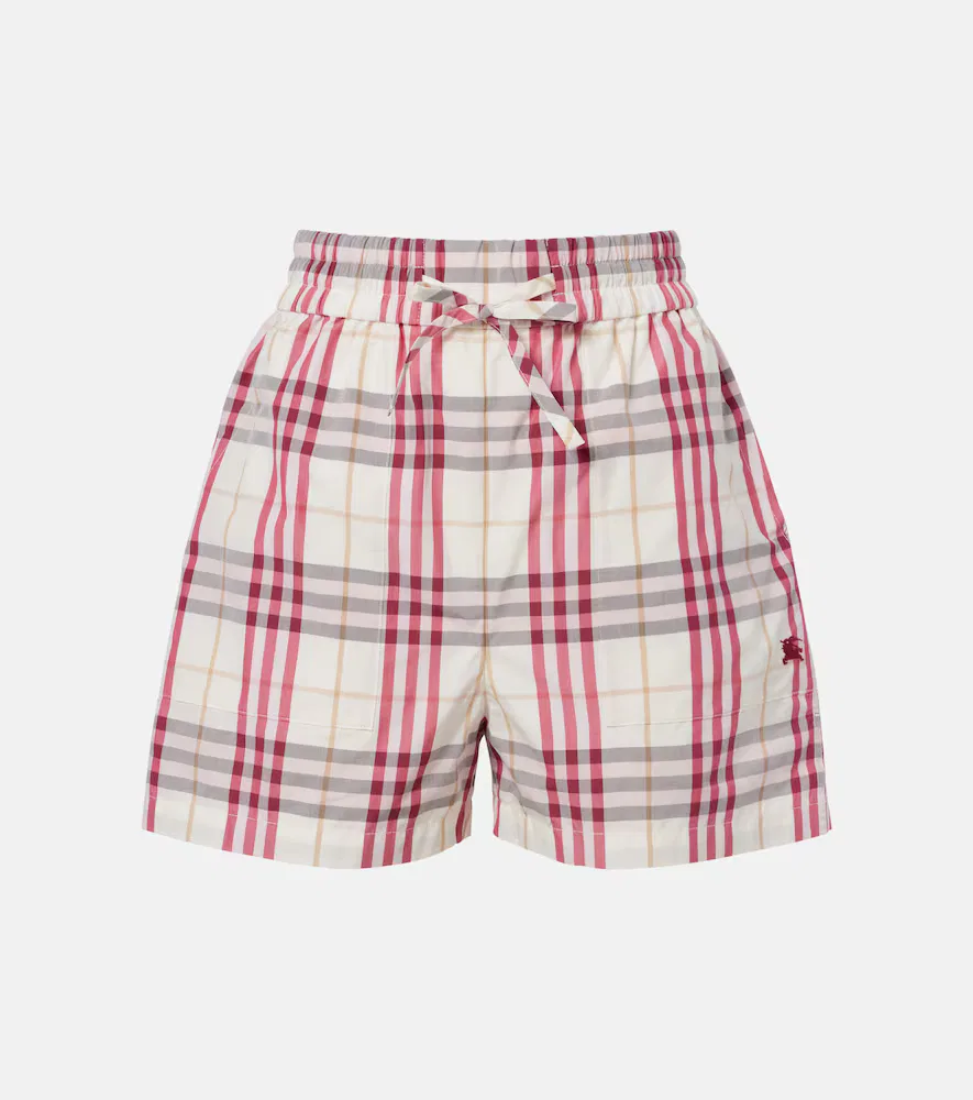 Шорты EKD Burberry Check, мужские, белый
