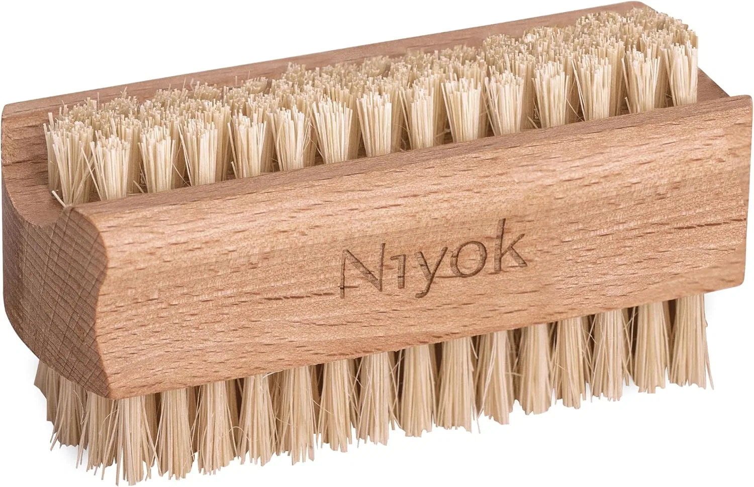 Двусторонняя щетка для ногтей Niyok из бука FSC, без пластика Niyok