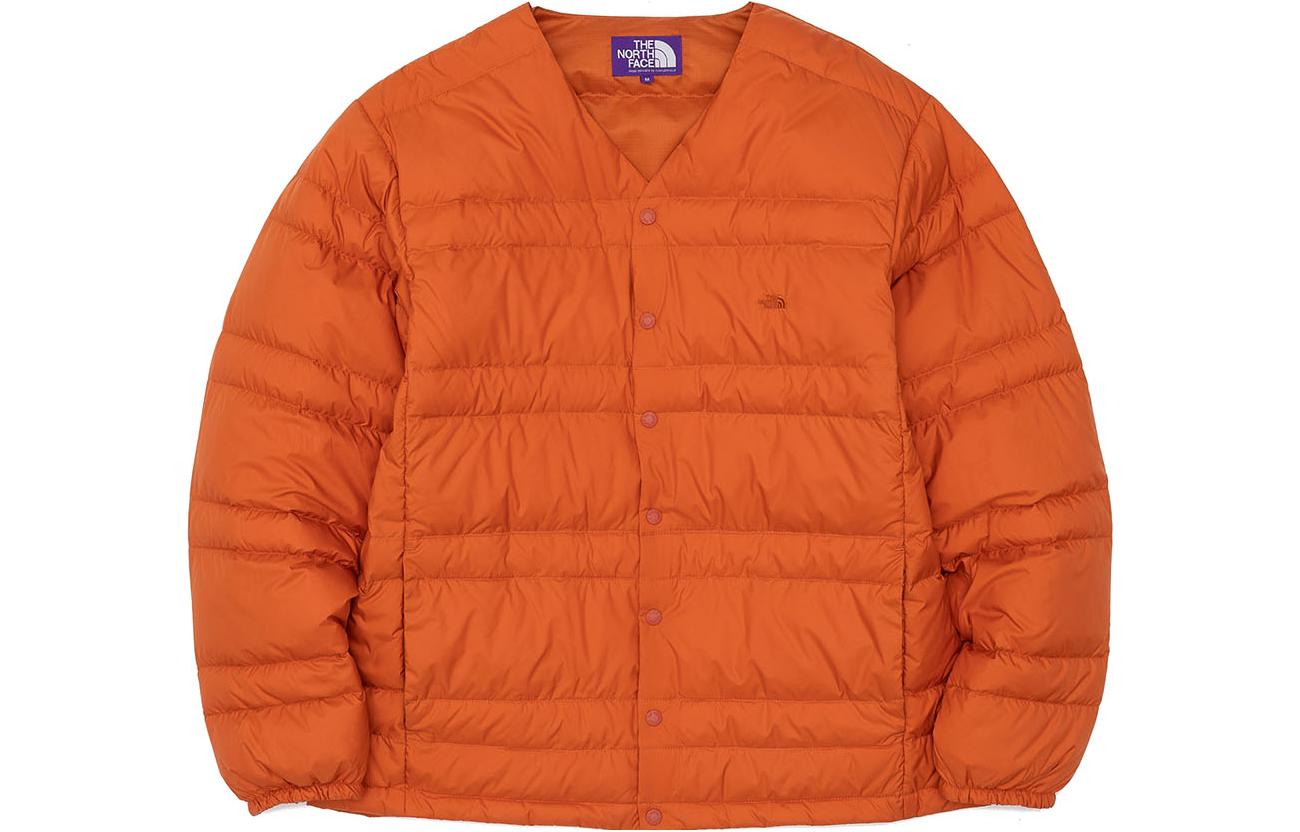 

Пуховик унисекс оранжевый The North Face Purple Label