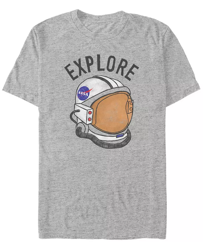 

Футболка мужская NASA Explore Retro Helmet Logo с коротким рукавом Fifth Sun, серый