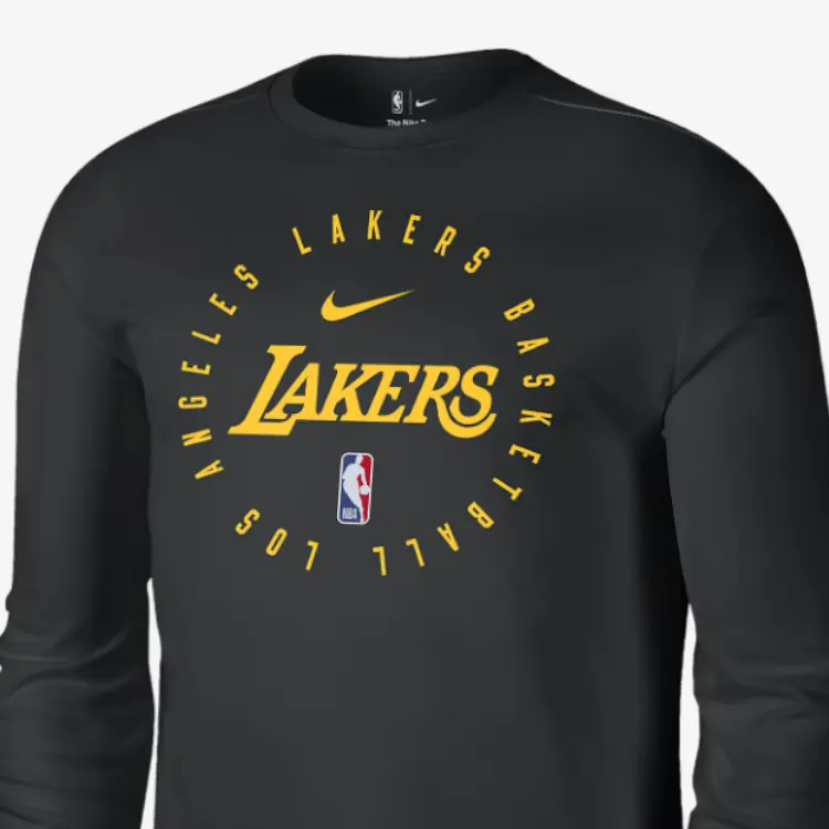 Футболка Los Angeles Lakers FW24 мужская черная Nike — фото 4