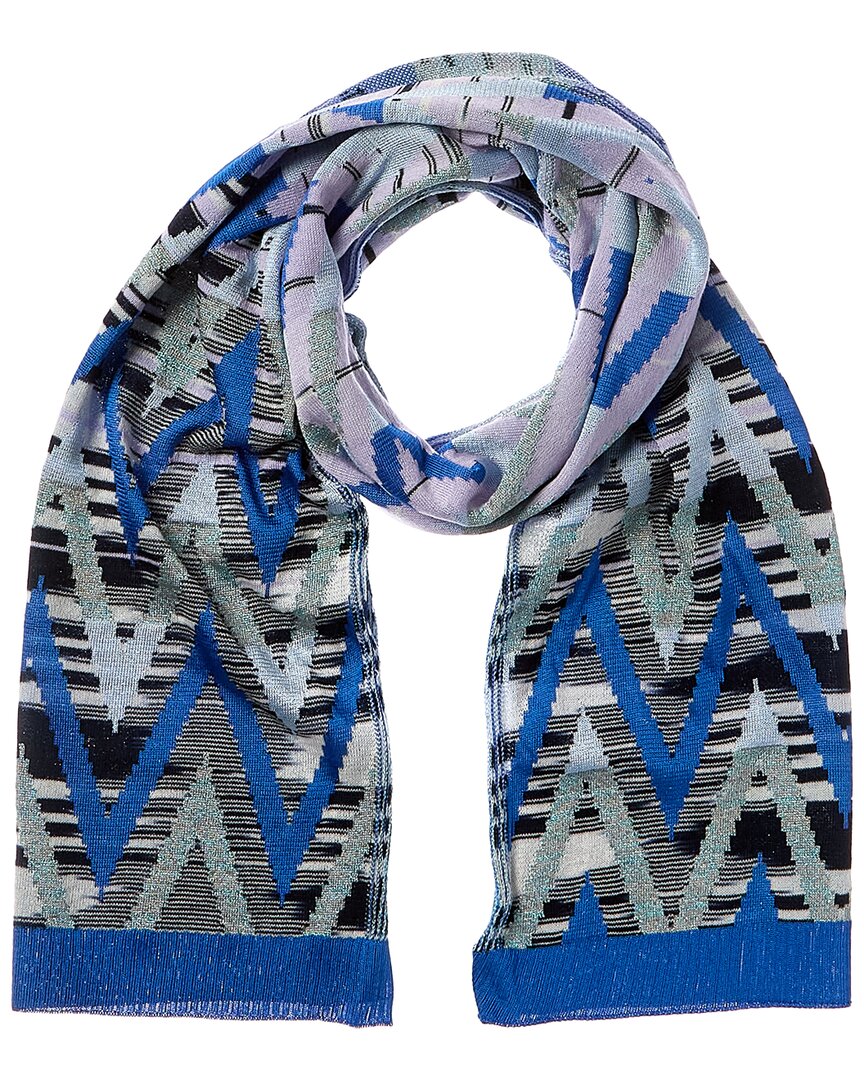 

Шарф Missoni из смесовой шерсти, синий