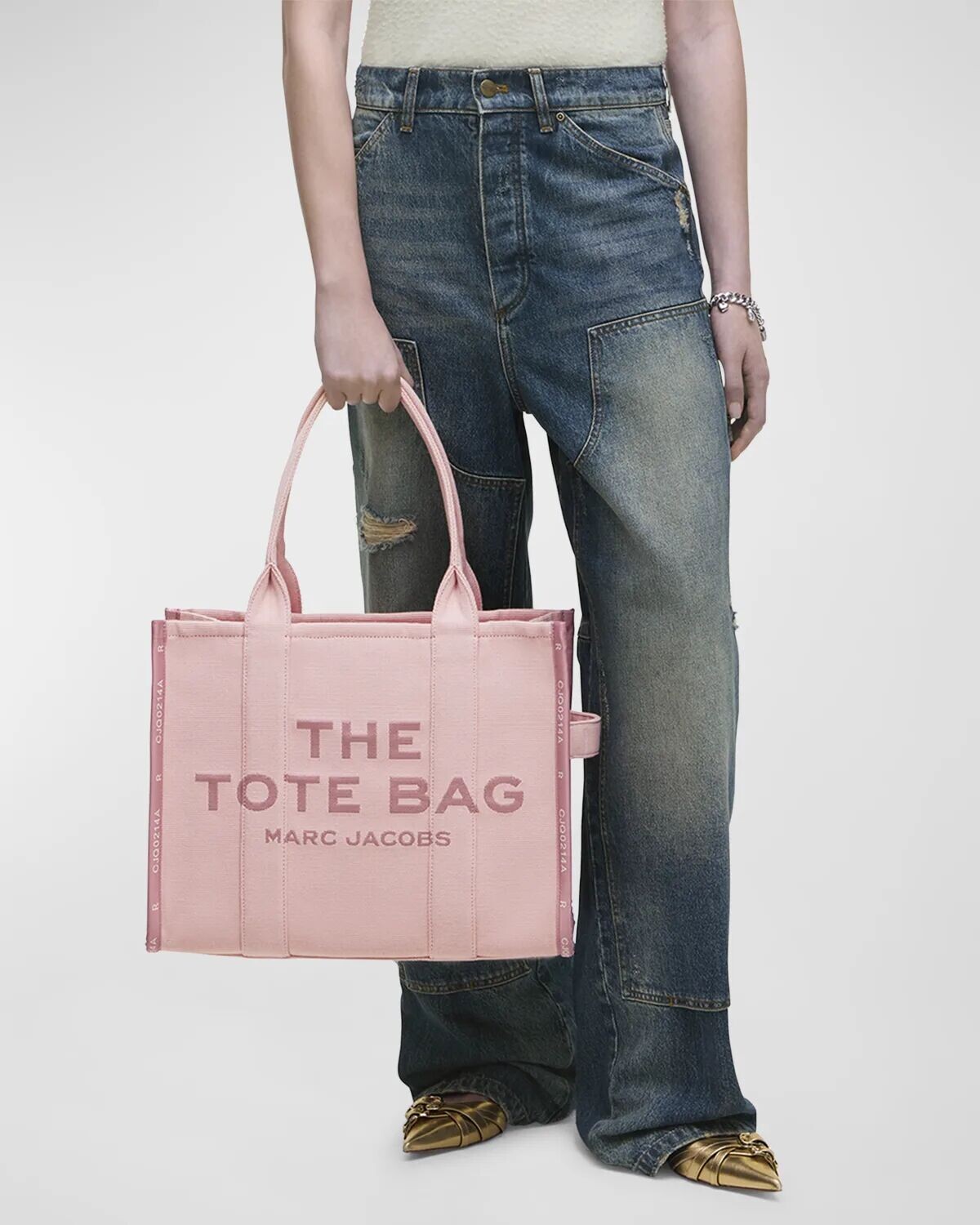 

Большая жаккардовая большая сумка Marc Jacobs, цвет Rose