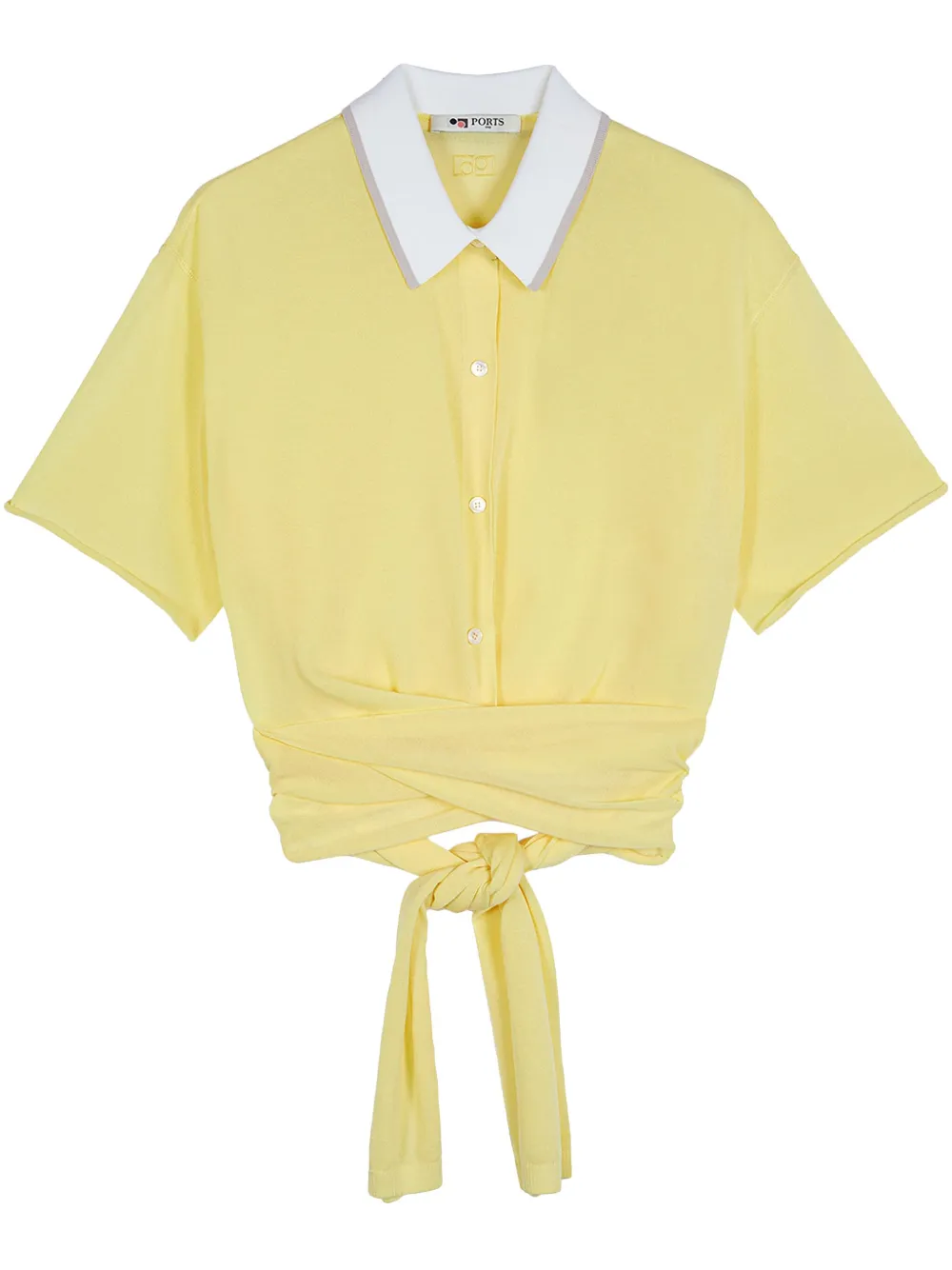 

Рубашка поло с запахом Ports 1961, желтый