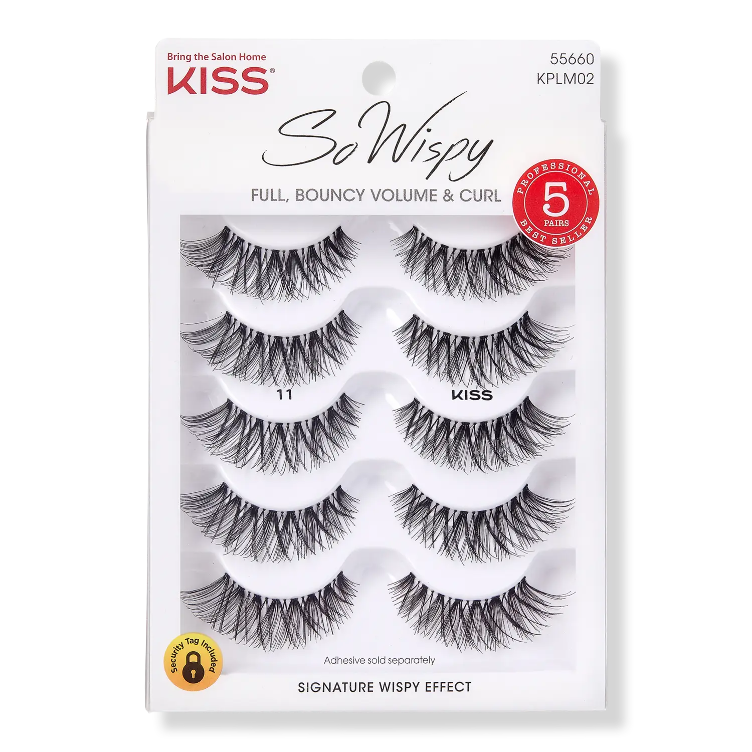 

Накладные ресницы So Wispy, 5 пар, №11, мультиупаковка. Kiss