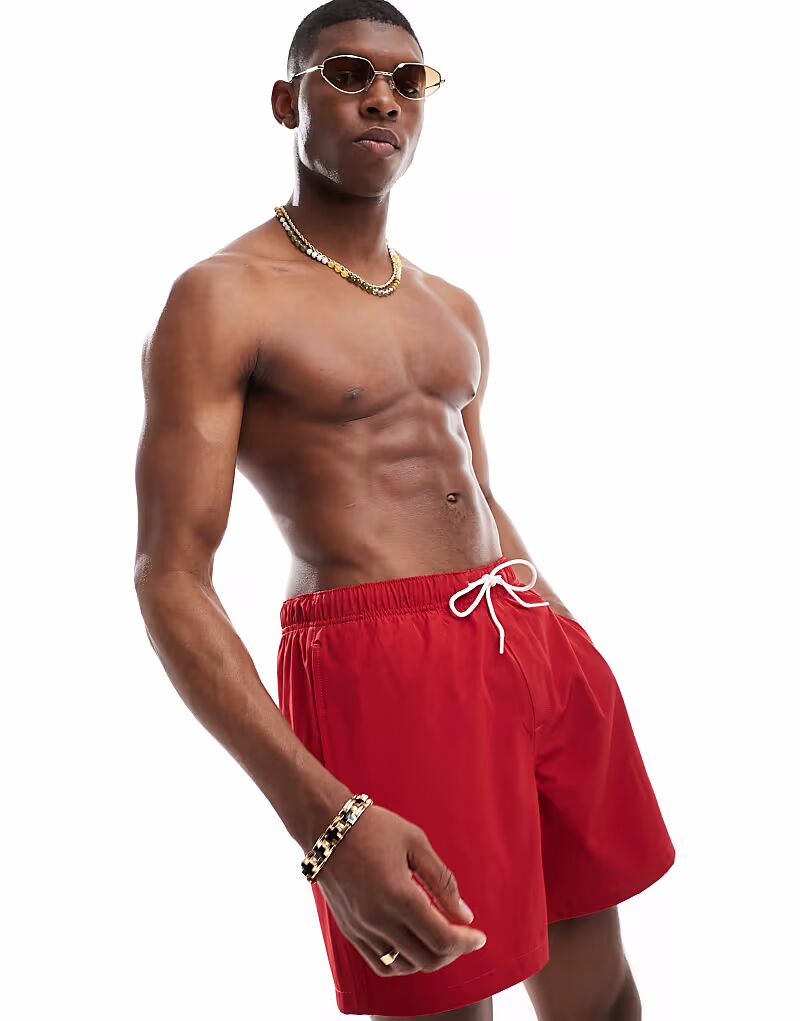 

Шорты для плавания Hollister красного цвета