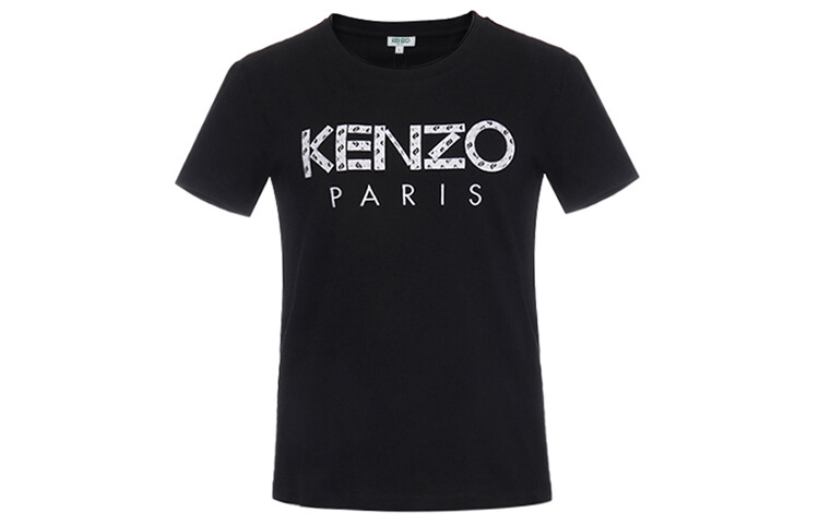 

Футболка Kenzo с белым логотипом, черный