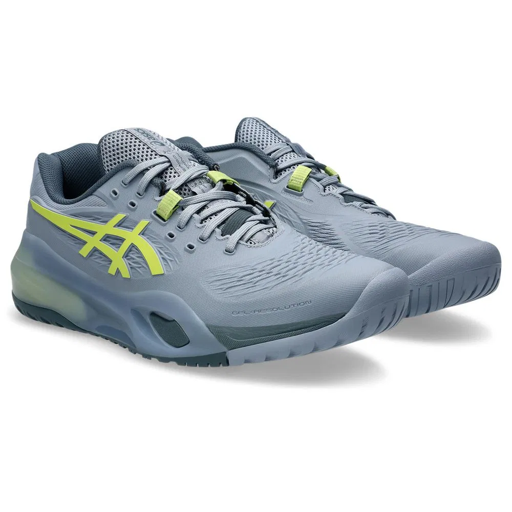 Мужские кроссовки для тенниса «GEL-Resolution X Wide» от ASICS, Greyblue-Pistachio(402) — фото 4