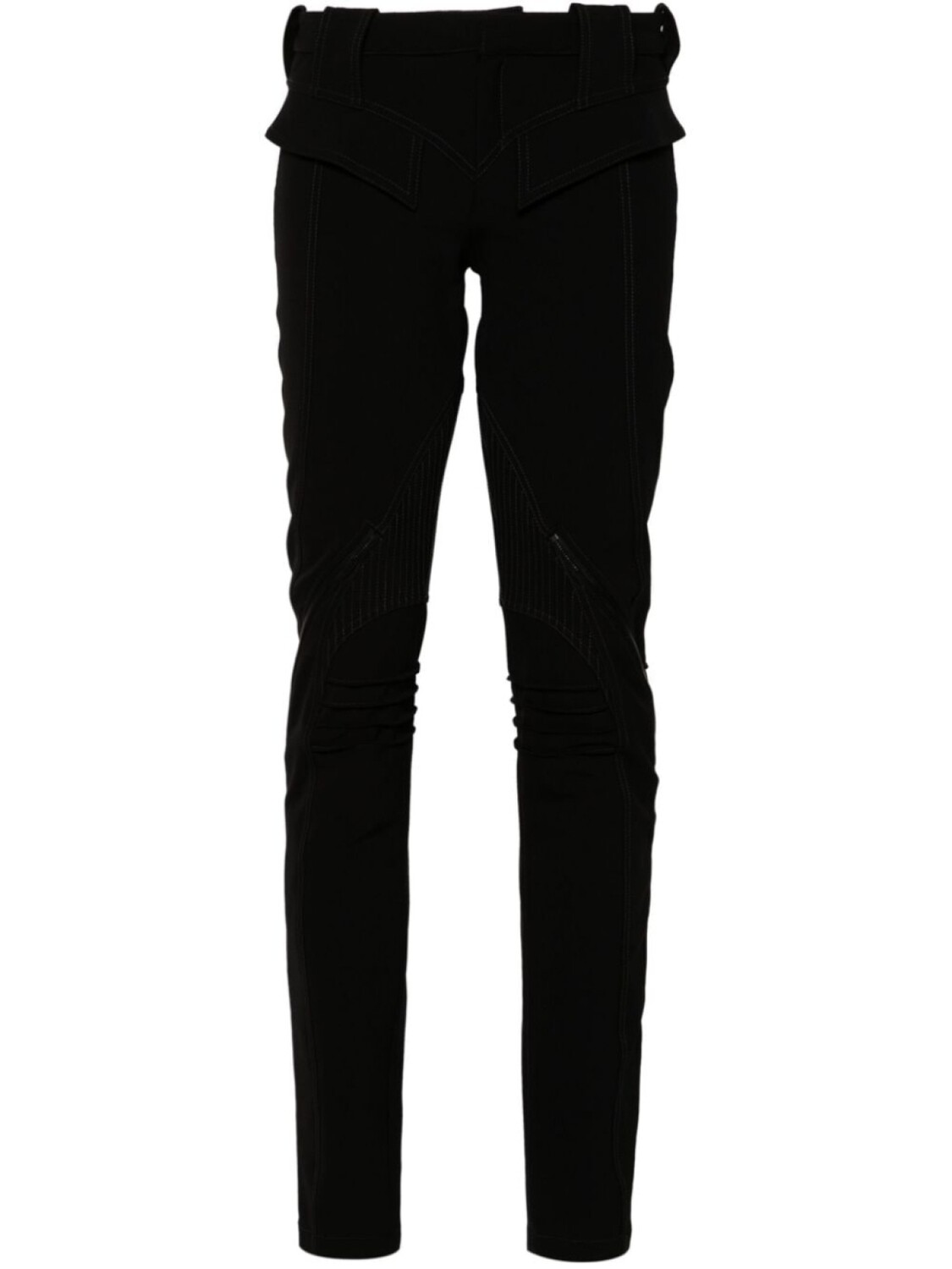 

Mugler брюки с молниями, черный