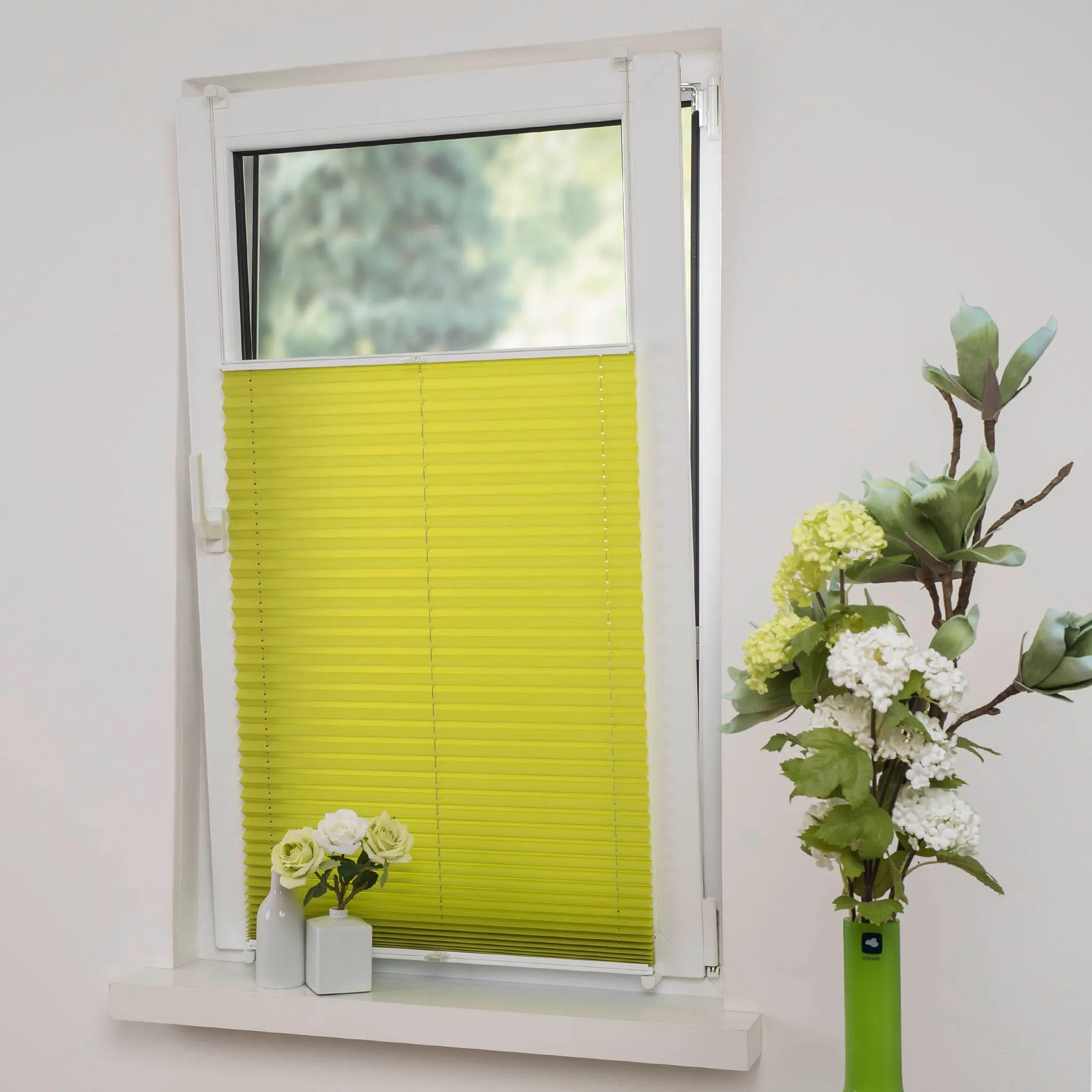 

Жалюзи-плиссе Liedeco «Плиссированные жалюзи Klemmfix с креплением», светозащита, без сверления, с креплением, цвет apfelgrün