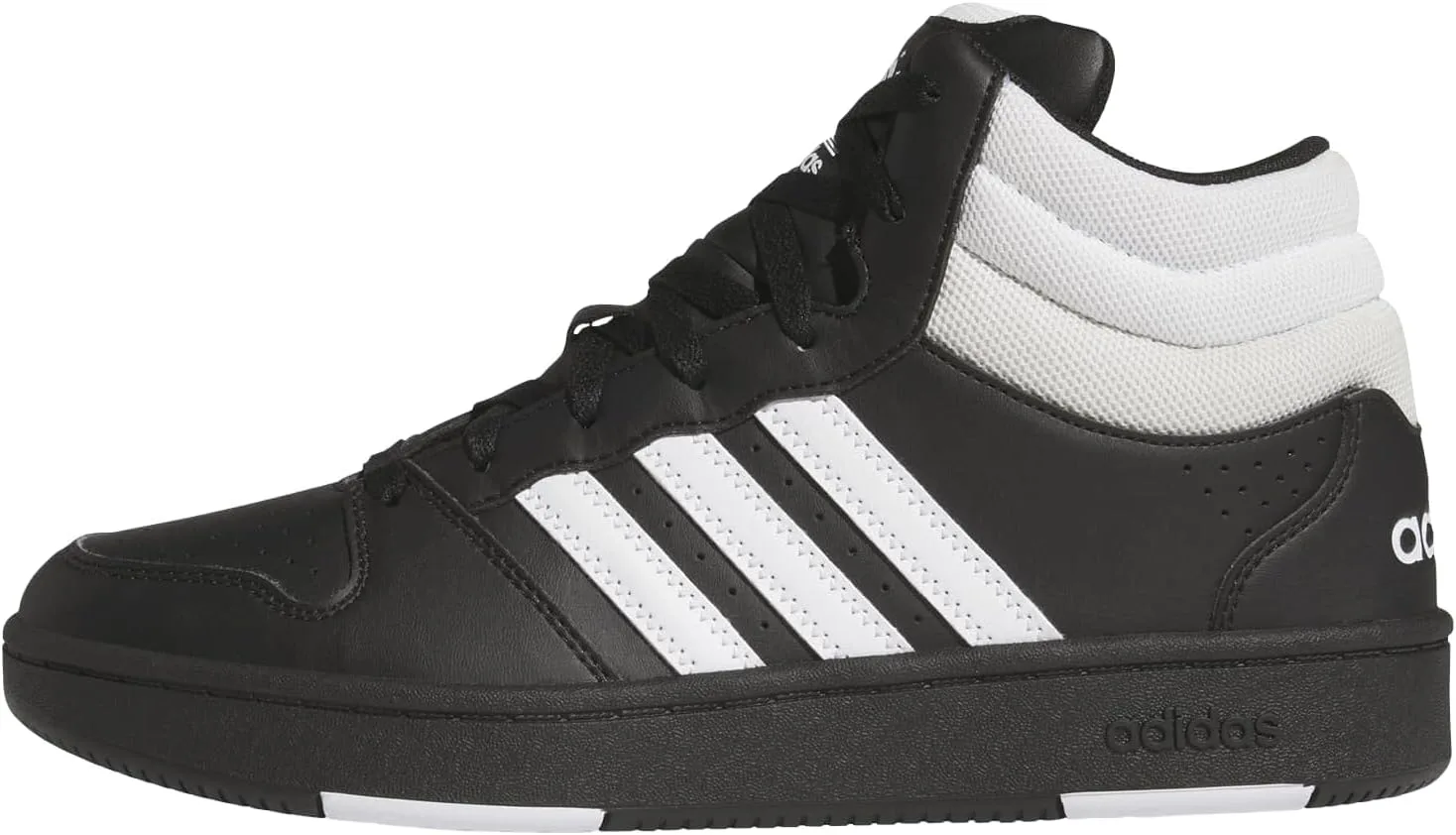 Кроссовки Adidas Unisex Hoops Mid Classic, белый/черный/серый