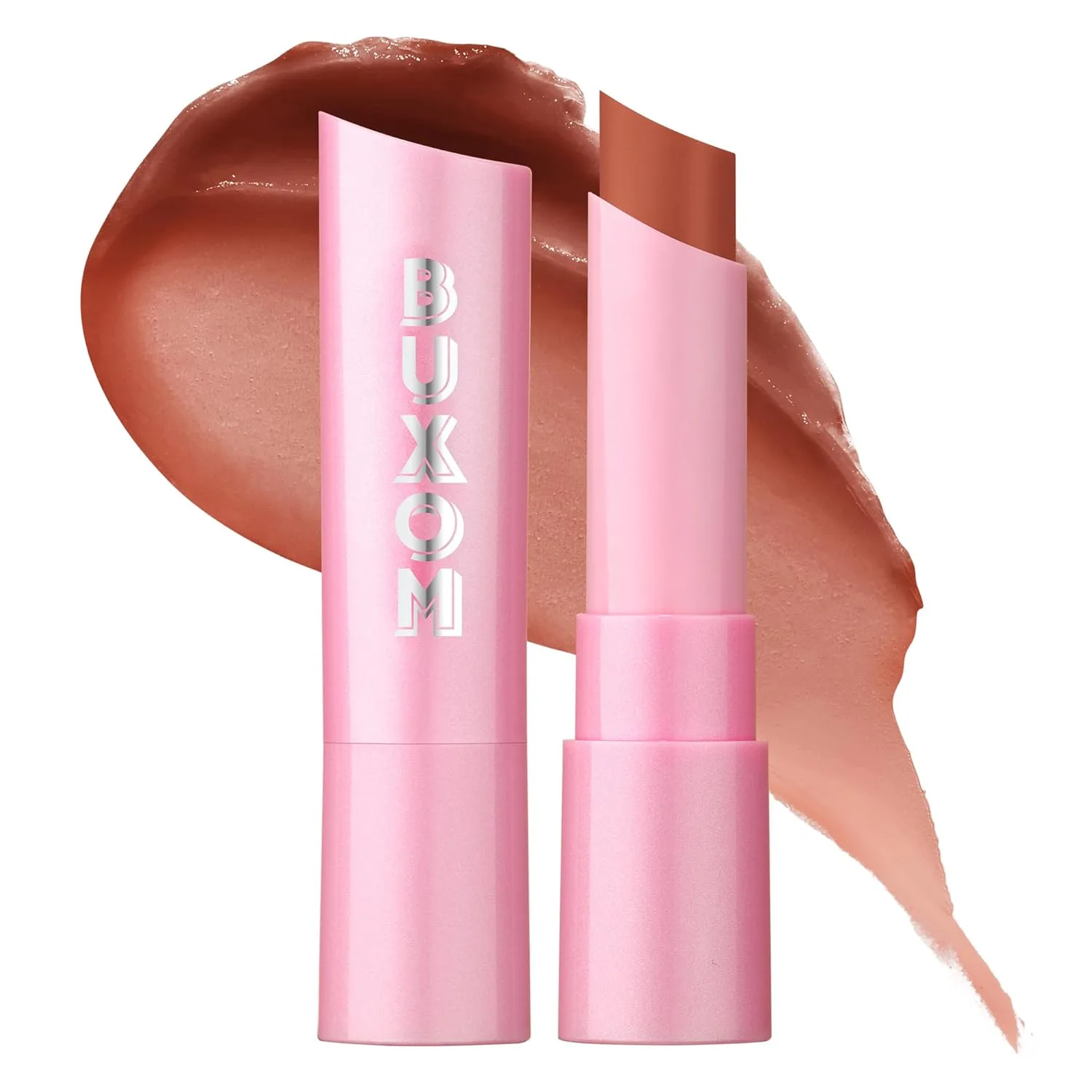 Buxom Full-On Plumping Lip Glow Balm, тонирующий бальзам для губ, увлажняющее и питательное средство для губ с гиалуроновой кислотой и маслом ши, не тестируется на животных., Peach Smoothie