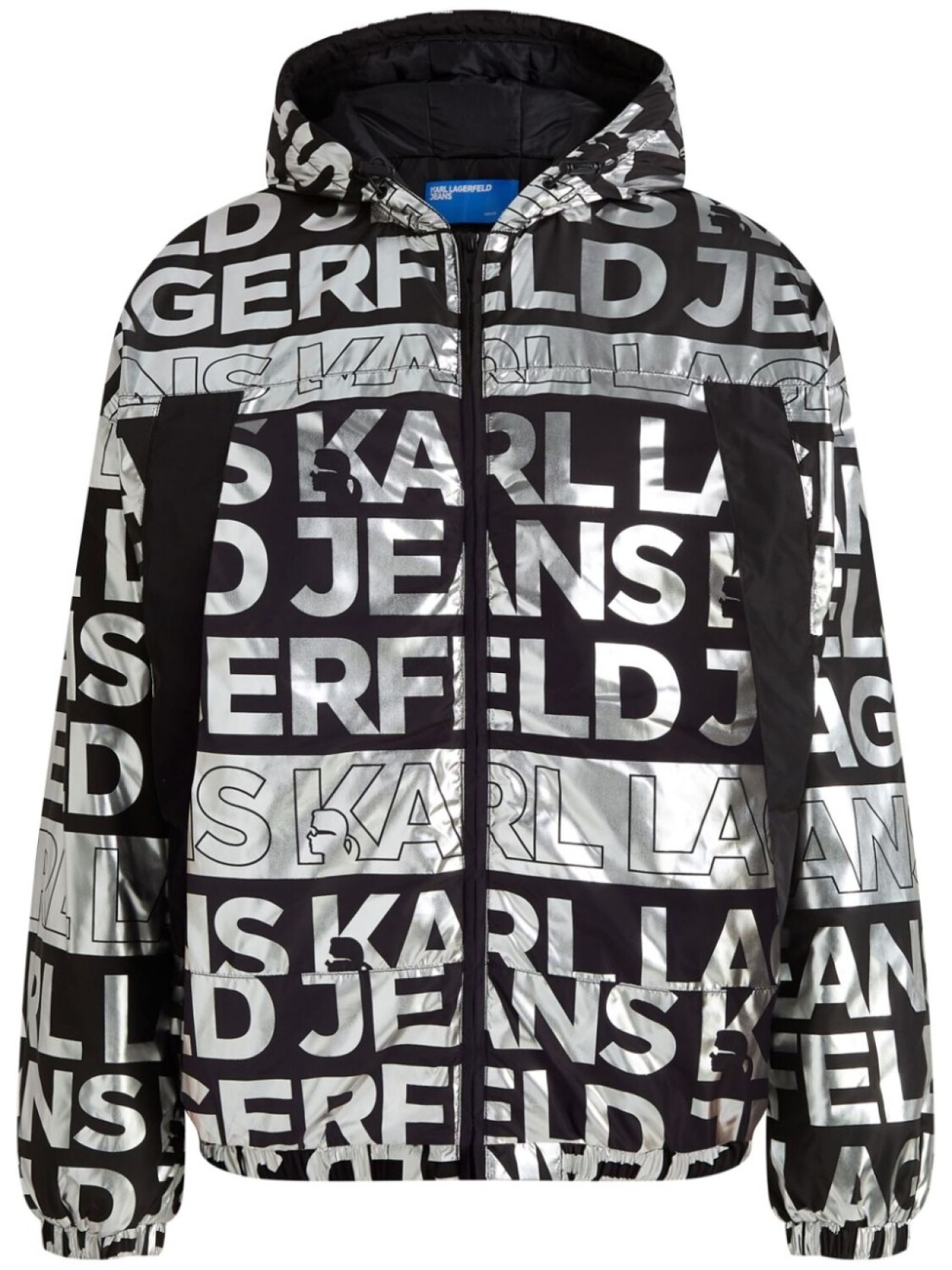 

Пуховик с логотипом Karl Lagerfeld Jeans, черный