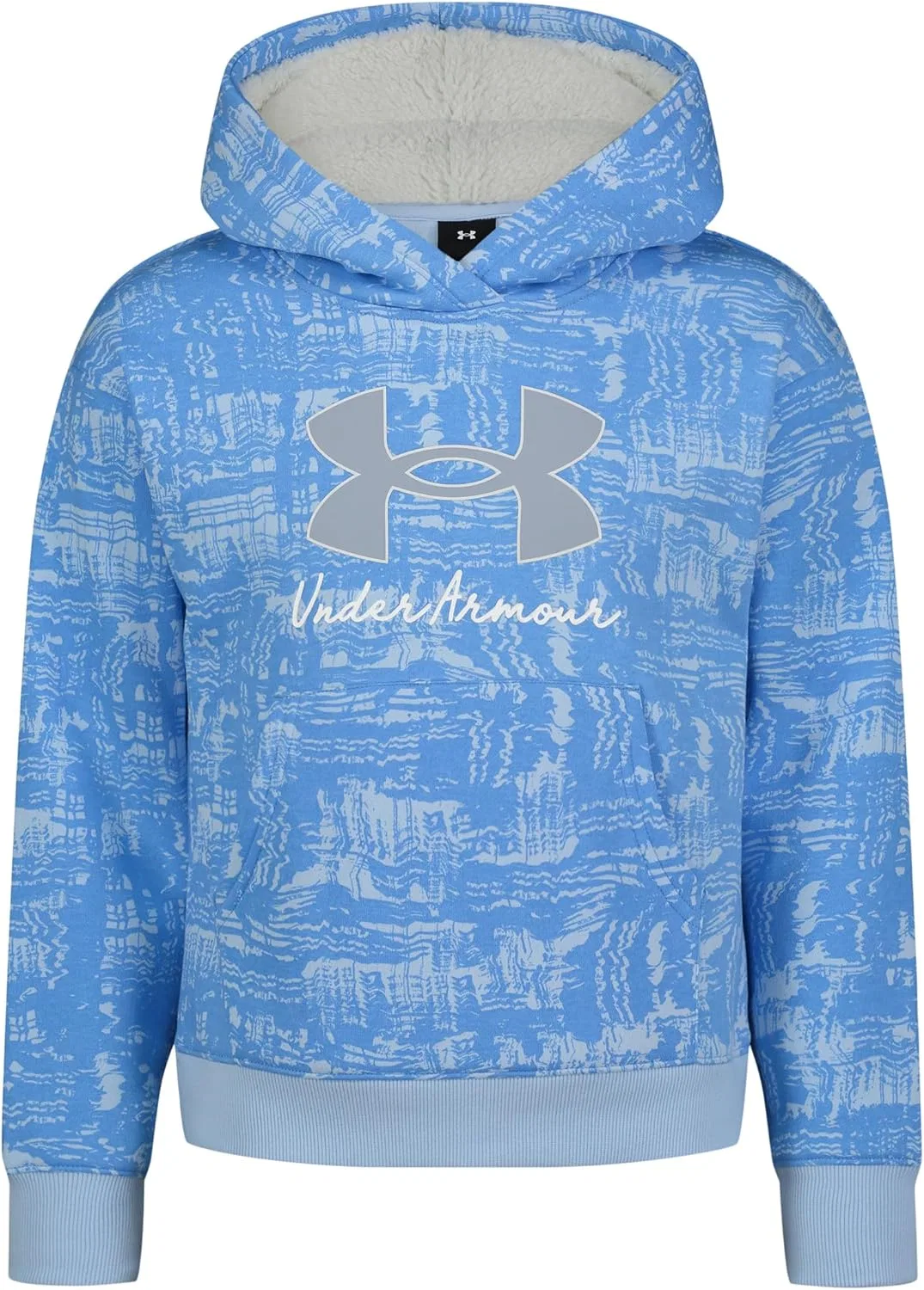 Худи детское Under Armour Girls Print Logo Hoodie, цвет Nimbus Blue
