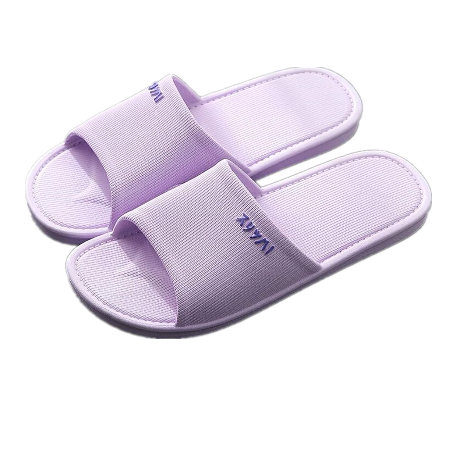 

Shower Slipper, Women/Men's Slippers,Bathroom Non-Slip Slippers, Pool Slides Open Toe, Shower Shoes, Toilet Slippers, Indoor Home House Сандалии (11-12 Women/10-11 Men, Navy blue) Tiger007, фиолетовый