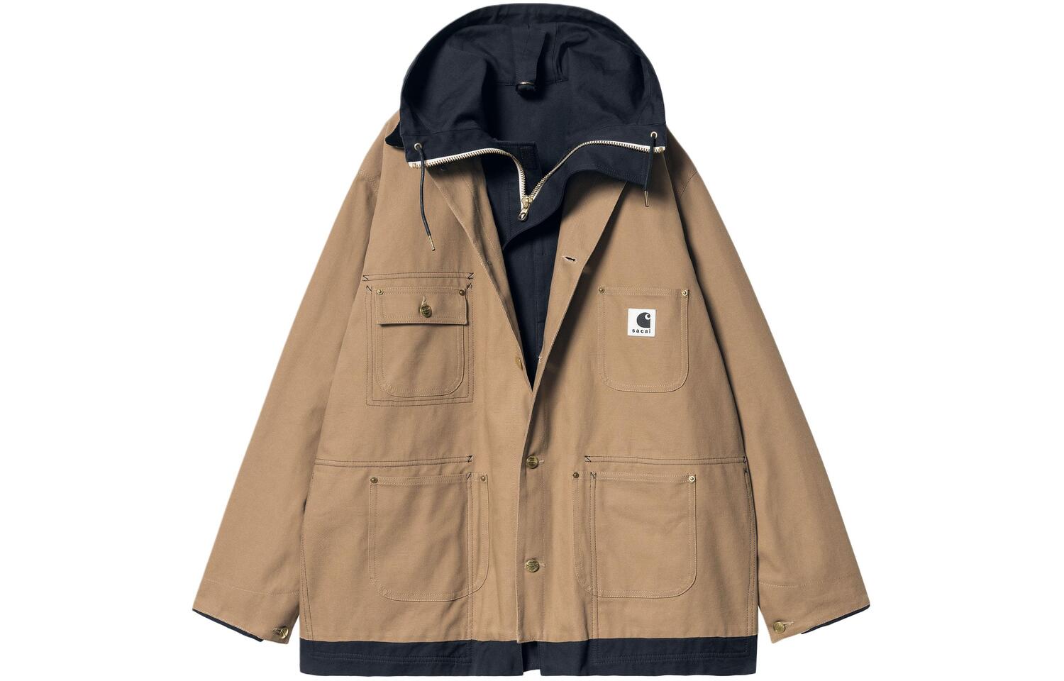 

Carhartt WIP X Carhartt WIP Совместная весенне-летняя 2024 куртка Унисекс Хаки Sacai