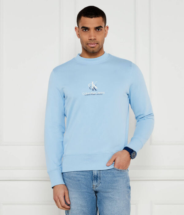 

Толстовка мужская Calvin Klein Jeans с логотипом, голубой