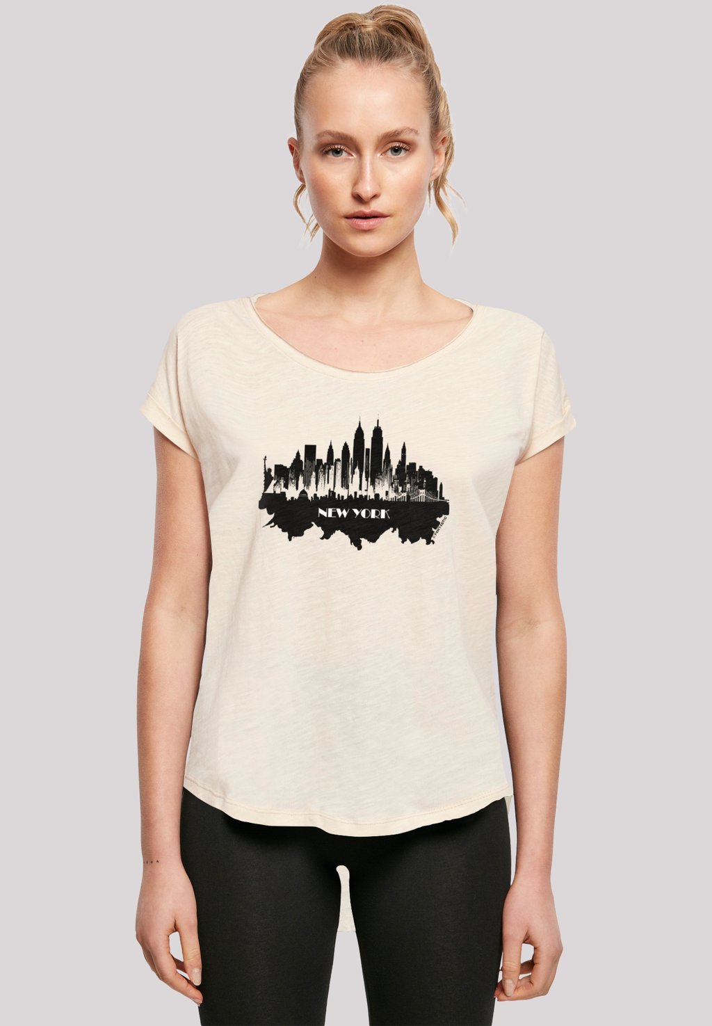 

Футболка с принтом CITIES COLLECTION NEW YORK SKYLINE F4NT4STIC, песочный