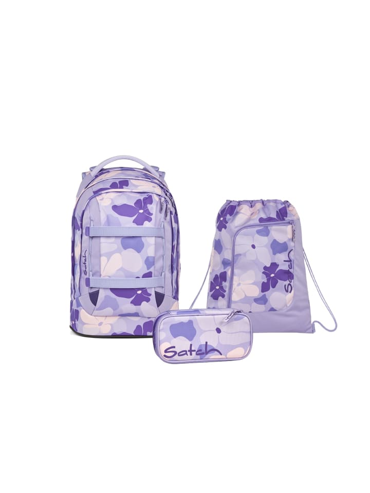 

Satch Набор школьных рюкзаков «Сиреневый цветок», 3 предмета, сиреневый цвет