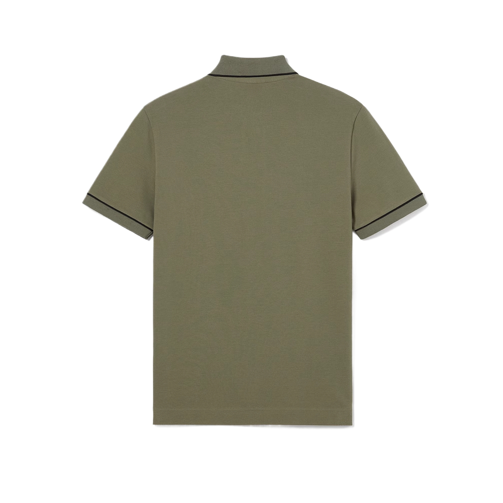 LACOSTE SS24 Polo Shirt Men's Army Green — фото 3