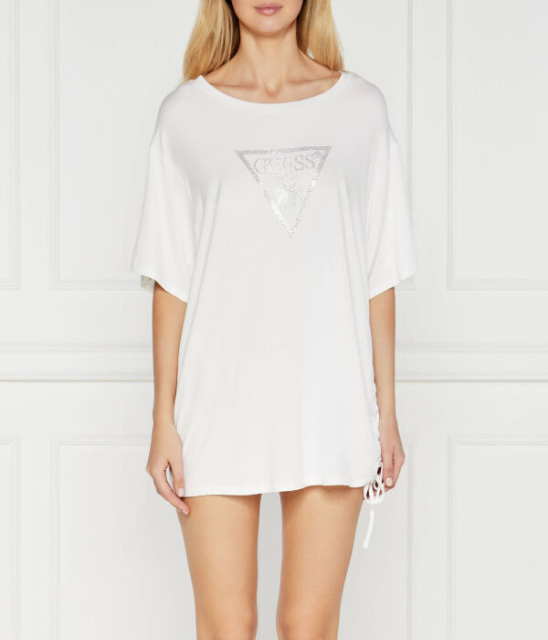 

Футболка Guess Swimwear Relaxed Fit с завязками, белый