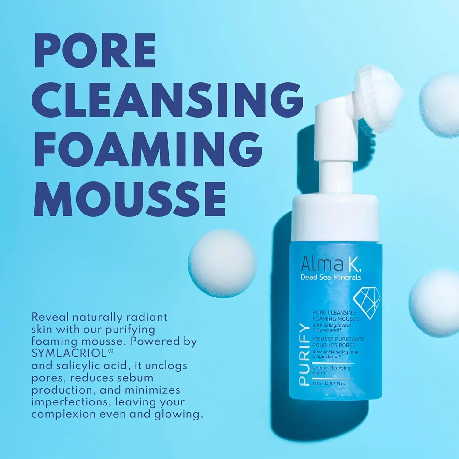 Пенка для умывания Alma K — Pore Cleansing Foaming Mousse с салициловой кислотой, 109 мл — фото 2