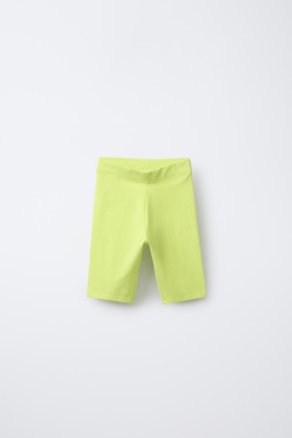 

Простые велосипедные леггинсы ZARA, цвет Lime