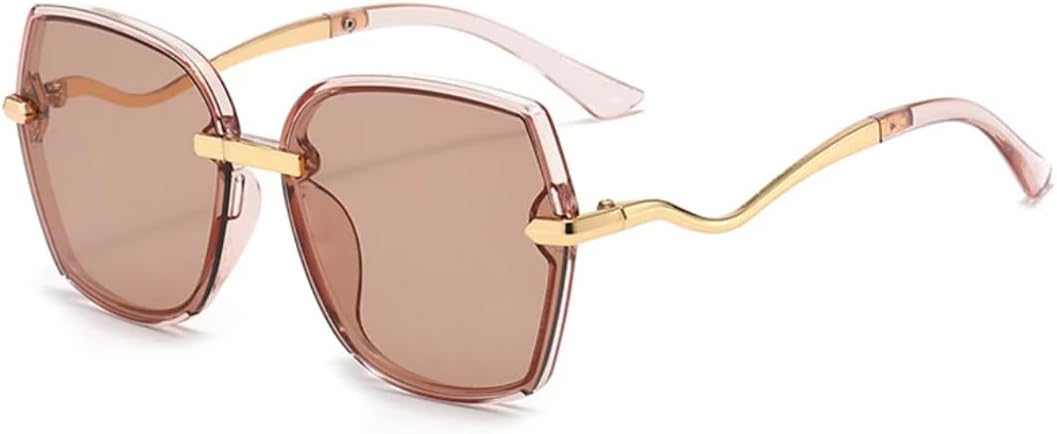 

Классические металлические солнцезащитные очки-бабочки в увеличенной оправе для женщин, роскошные, для мужчин, для активного отдыха, путешествий, рыбалки, с защитой от УФ-излучения UV400 TVTBBVV, Tea Tea