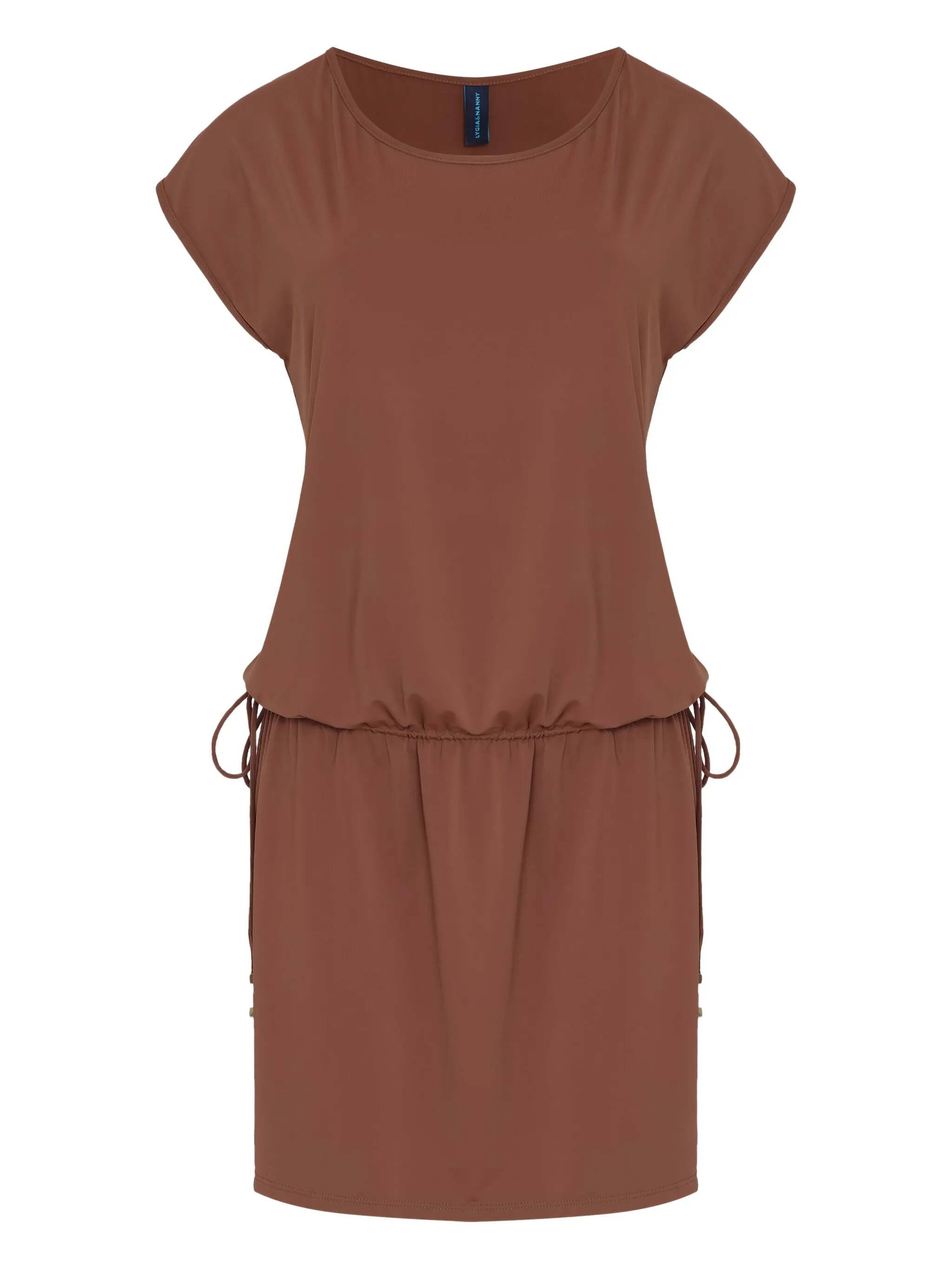 

Платье Shiva с короткими рукавами и кулиской Lygia & Nanny, коричневый