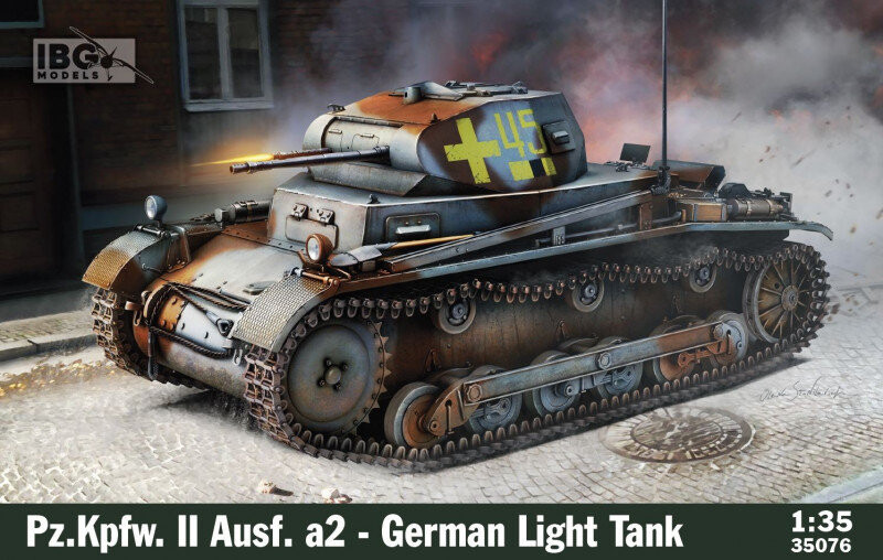 

Пластиковая модель Pz.Kpfw II Ausf. Немецкий легкий танк А2 1/35 IBG Models