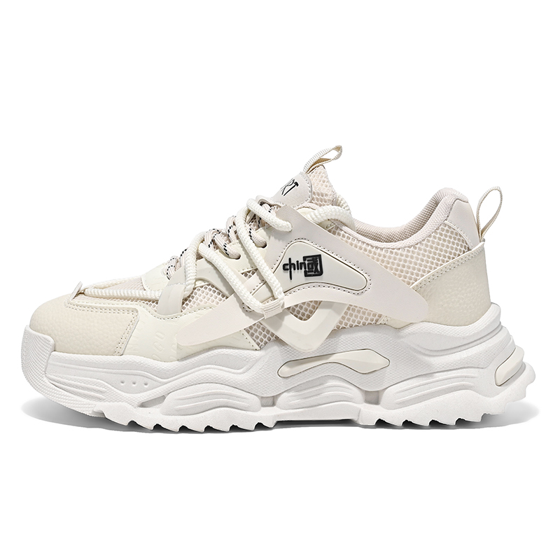 

Дышащие кроссовки Low-Top с амортизацией и утолщенной подошвой для мужчин Boogie Bear, бежевый