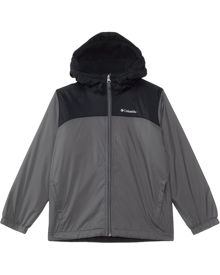 

Куртка Columbia Kids Glennaker II Sherpa Lined Jacket, цвет City Grey/Black