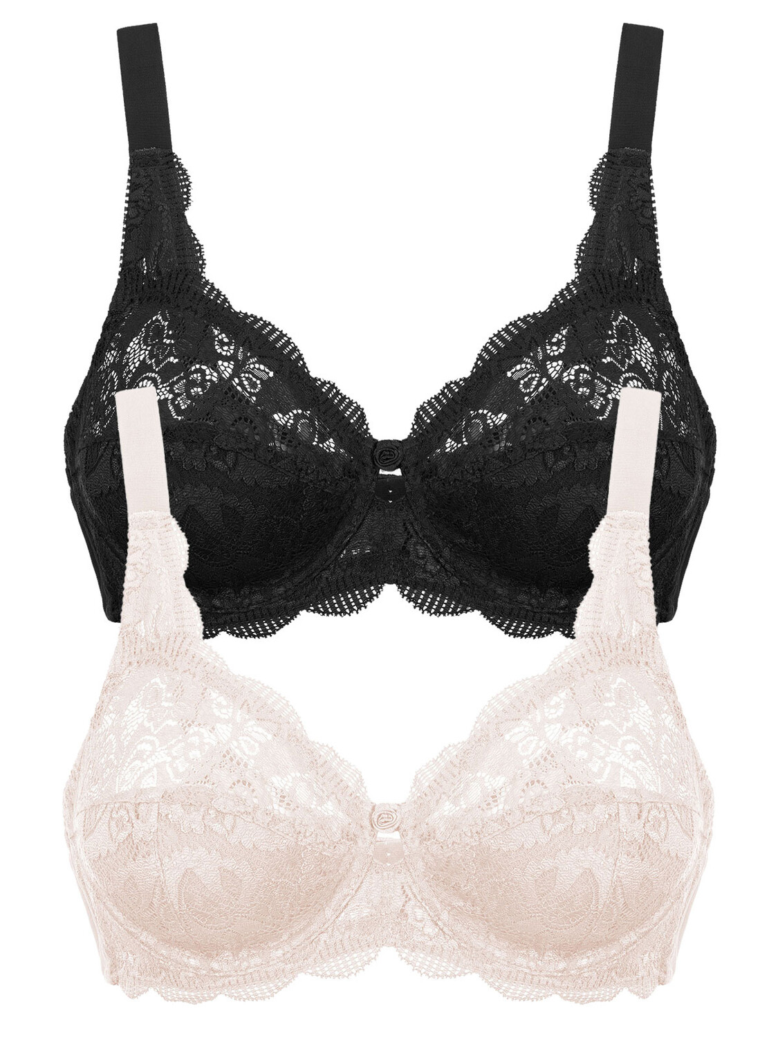 

Бюстгальтер с косточками SUSA 2er Pack Bügel BH Latina, цвет schwarz skin