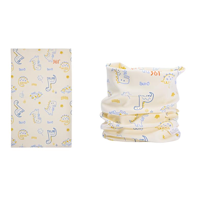 

Шарф Kids 361°, желтый кремовый (line dinosaur)