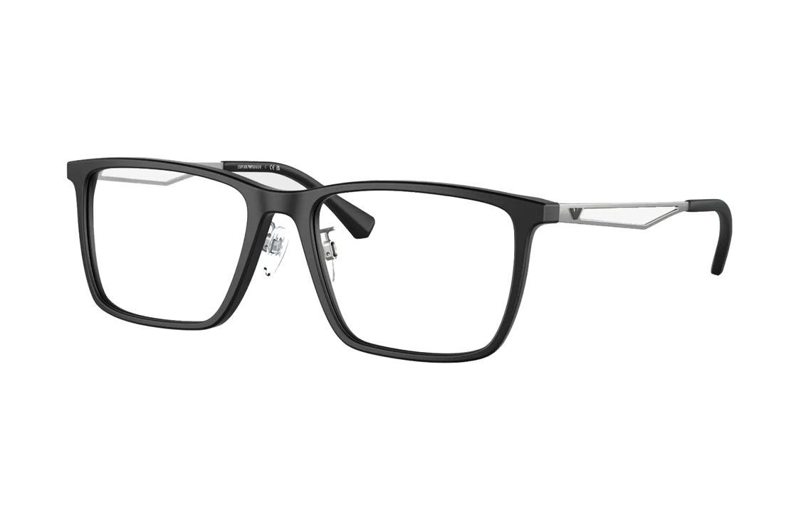 

ARMANI EXCHANGE Квадратная оправа для очков мужская черная прозрачная, Black