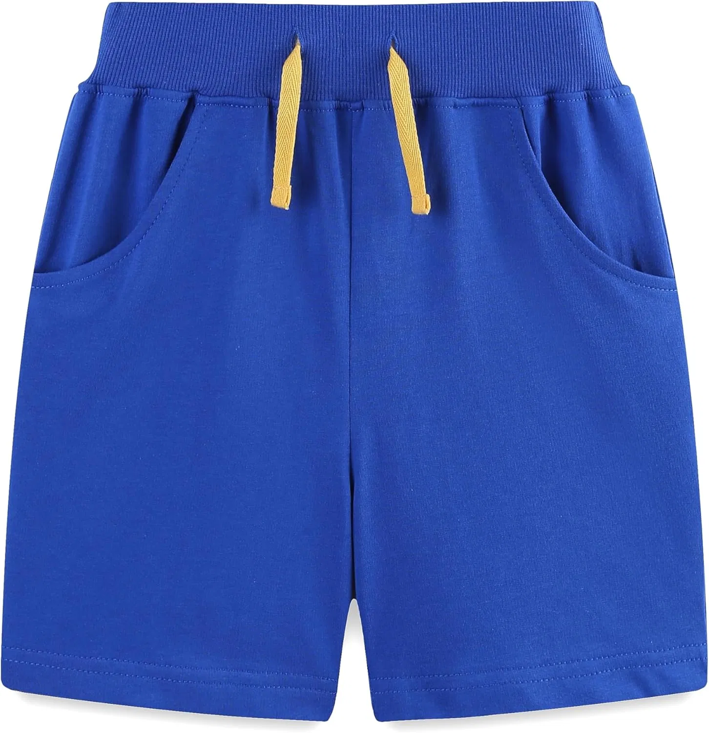 Шорты для мальчиков, хлопок, AMIYAN, с карманами, Royal Blue