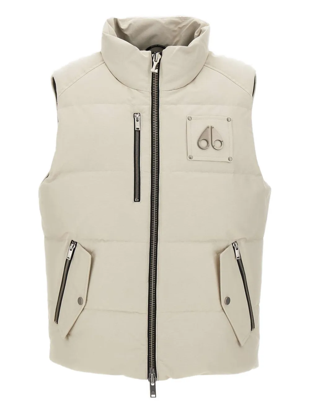 

Жилет с фирменной эмблемой Moose Knuckles, белый