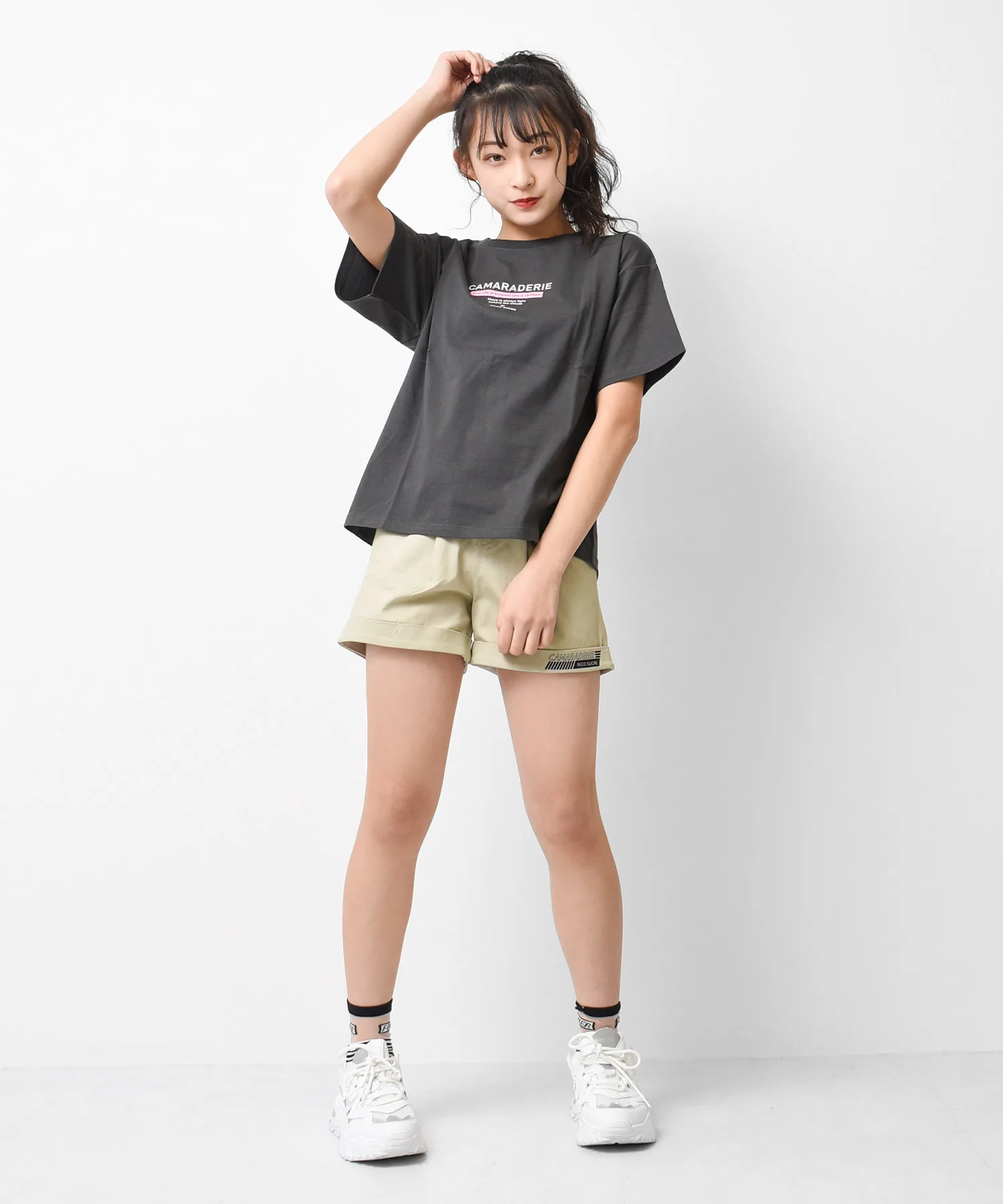 Футболка с принтом на спине RiCO SUCRE Back Logo T-shirt серый — фото 4