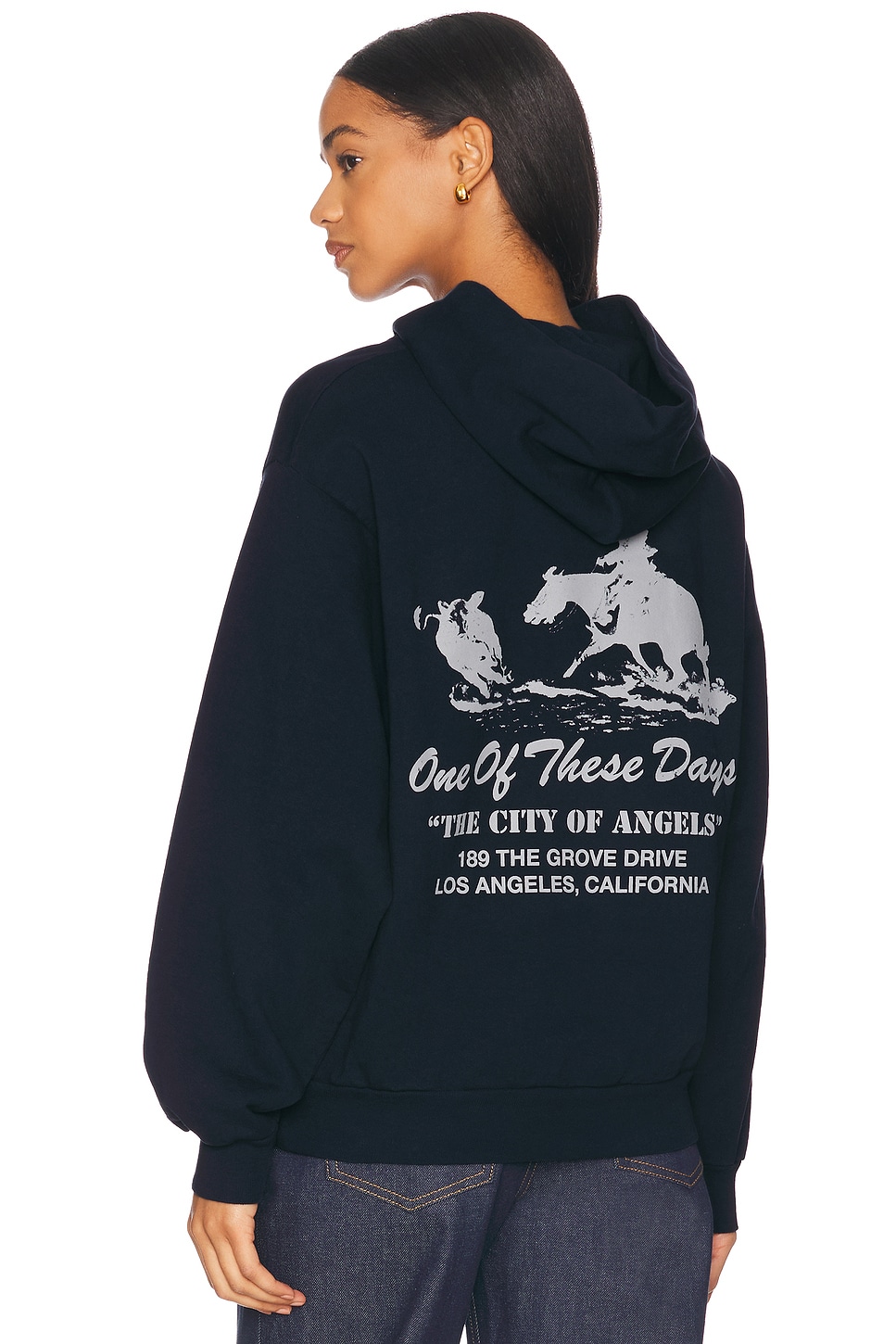 

One Of These Days x FWRD City Of Angels Худи, Washed Navy